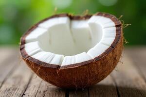 Coconut on Wood photo
