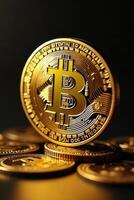 Inscribed Crypto Coin photo