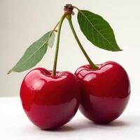 Paired Red Cherries photo
