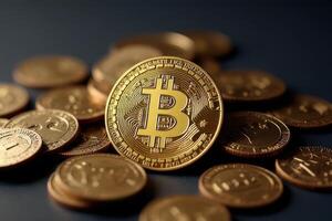 A Bitcoin Coin Field photo