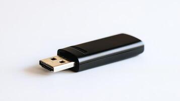 Black USB to DisplayPort adapter. photo