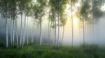 Photograph birch trees in the fog by james kennedy on 500px photo