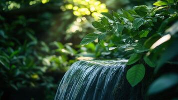 Waterfall in the jungle photo