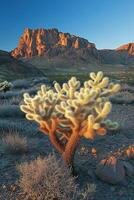 A desert landscape photo