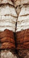A close up of the rock formation photo