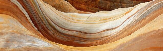 A large wave of rock in the desert photo