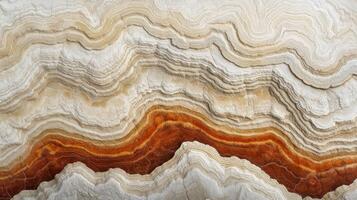 A close up of a rock wall with a wave pattern photo