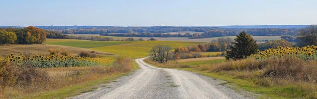 A dirt road with a tree in the middle photo