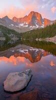 Stunning mountain reflections photo