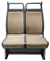 Public seating with textured fabric upholstery on a transparent background png