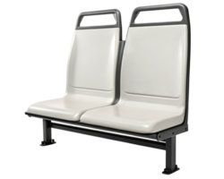 Public seating designed for comfort and durability on a transparent background png