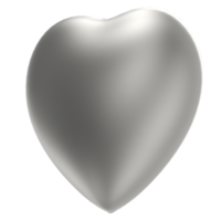 a silver heart shaped object on a transparent background png
