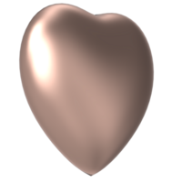 a 3d heart shaped object on a transparent background png