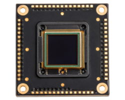 Sensor mounted on a circuit board on a transparent background png