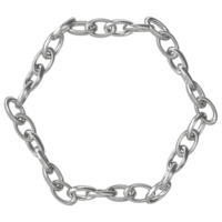 a chain link in the shape of a hexagon png