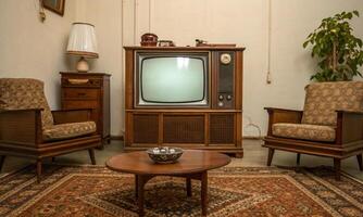 The TV of the past, from the family hearth to a stylish decorative element photo