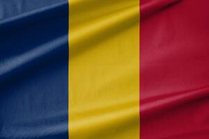 Chad National Flag Waving in the Wind photo
