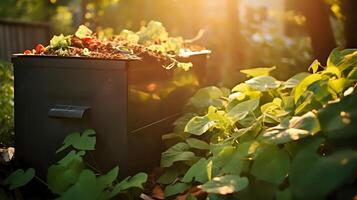 Composting at home is easy and beneficial for the environment photo