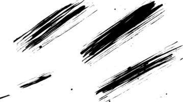 Abstract black paint strokes on a white background, creating a dynamic and artistic effect. Suitable for backgrounds or design elements. vector