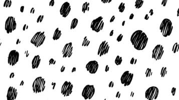 A seamless pattern featuring randomly placed black dots of varying sizes on a white background, creating a playful and artistic design. vector