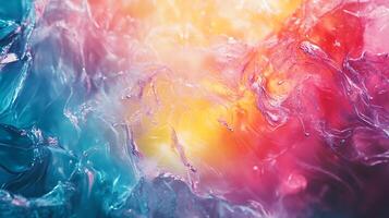 Abstract design showcases a dynamic blend of translucent colors creating a mesmerizing and ethereal visual experience photo