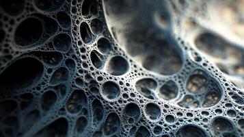 Abstract cellular structure creates captivating visual texture with organic-like connections and depth of field focus photo
