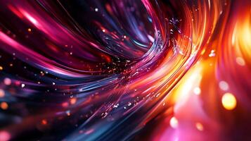 Vibrant abstract flow art with rich colors and dynamic light creating an immersive and captivating visual experience photo