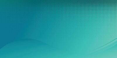 Minimal geometric dotted halftone aqua green background. wave elements with dotted gradient. Dynamic shapes composition. Eps10 vector