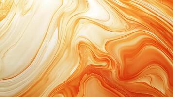 Abstract swirls of orange and cream create a fluid and mesmerizing pattern evoking a sense of warm tranquility photo