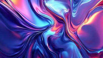 Fluid forms and swirling colors create a mesmerizing abstract art piece that captivates with its elegant motion photo