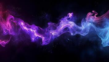 Vibrant Abstract Waves of Color in Cosmic Space photo