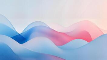 Soft Waves of Blue and Pink Hues in Gradual Transitions photo