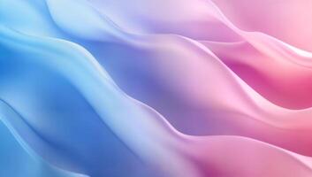 Soft Waves of Blue and Pink Flowing in Abstract Patterns photo