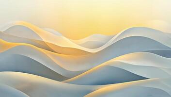 Gentle Waves of Soft Light and Color in Abstract Landscape photo