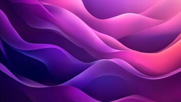 Flowing Waves in Gradient Pink and Purple Tones for Modern Aesthetics photo