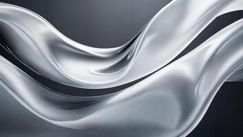 Fluid Silhouettes on a Dark Background Creating a Translucent Effect photo