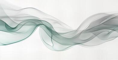 Elegant Waves of Soft Green and White Flowing Seamlessly in a Tranquil Design photo
