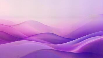 Soft Purple Waves with Gradient Background and Serene Atmosphere photo