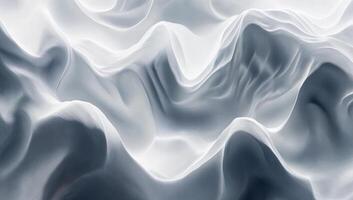 Abstract Waves in Soft Grey and White Tones with a Smooth Texture photo