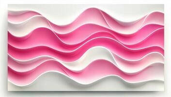 Elegant Waves of Pink and White Design for Modern Decor photo