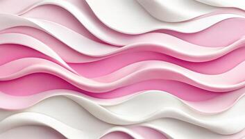 Elegant Waves of Pink and White in Soft Textures for Modern Design photo