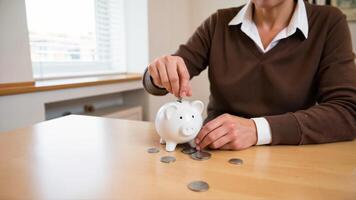 Saving Money in a Piggy Bank. A Personal Finance Journey photo