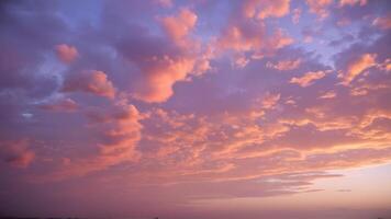 Stunning Sunset Sky with Colorful Clouds during Dusk photo