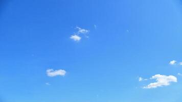 Vast Clear Blue Sky with Fluffy White Clouds photo