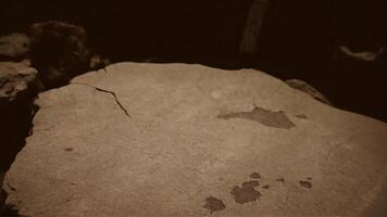 Textured Stone Surface with Natural Cracks and Stains photo