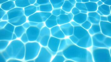 Calm and Clear Blue Water Surface with Sunlight Reflections photo