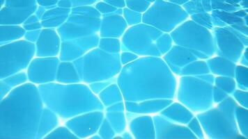 Bright Blue Water Surface with Soothing Sunlight Patterns photo