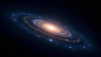 Stunning Spiral Galaxy Captured in Outer Space photo