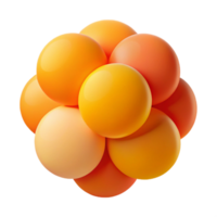 beautiful creative A field of overlapping, semi-transparent circles in a gradient of warm hues, from yellow to orange to red, with a soft, diffused light. Style minimalist, geometric detailed png