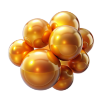 impressive artistic A cluster of luminous orbs in varying sizes and intensities, in warm hues of gold and amber, with a soft, diffused light. Style celestial, ethereal 4K png